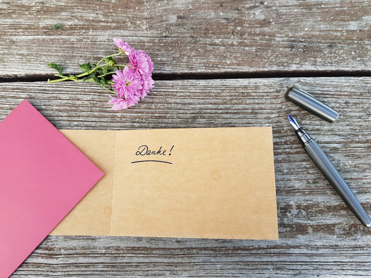 Holzgrußkarte - Spruchkarte - 100% handmade in Österreich - Postkarte Glückwunschkarte Geschenkkarte Grußkarte Klappkarte Karte Einladung