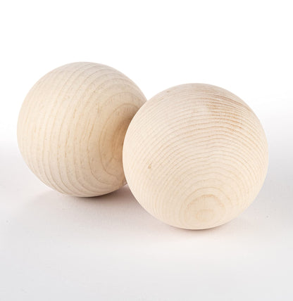 Doppelpack - Zirbenkugel 7cm aus Zirbenholz