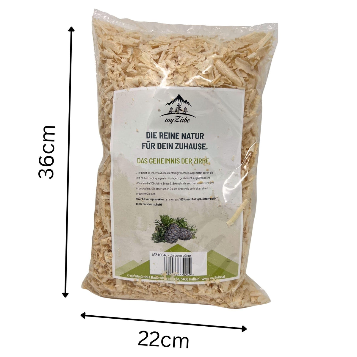 Zirbenspäne, Zirbenflocken 7 Liter, Zirbenkissen Füllung aus Zirbenholz zum Nachfüllen