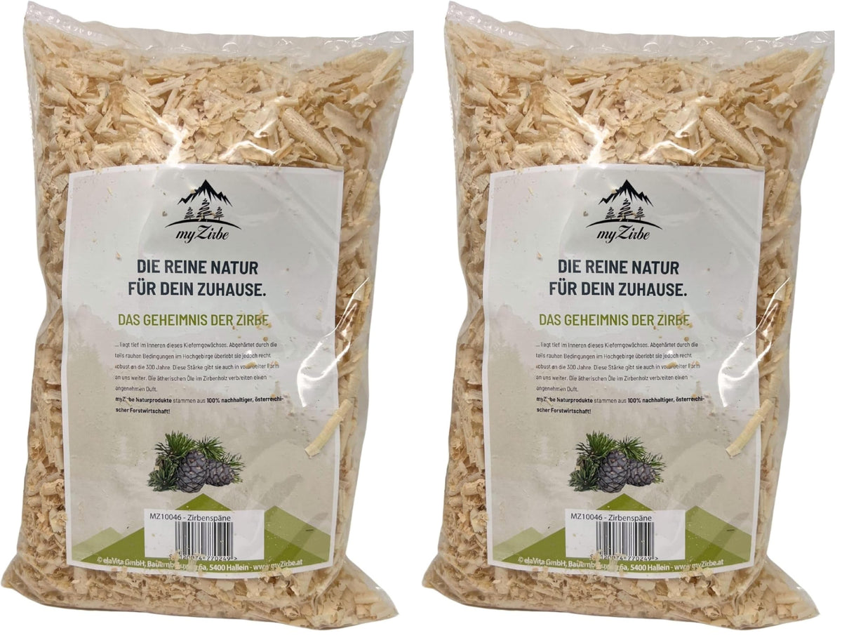 Zirbenspäne, Zirbenflocken 7 Liter, Zirbenkissen Füllung aus Zirbenholz zum Nachfüllen