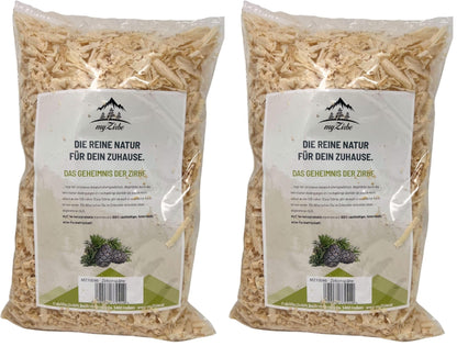 Zirbenspäne, Zirbenflocken 7 Liter, Zirbenkissen Füllung aus Zirbenholz zum Nachfüllen