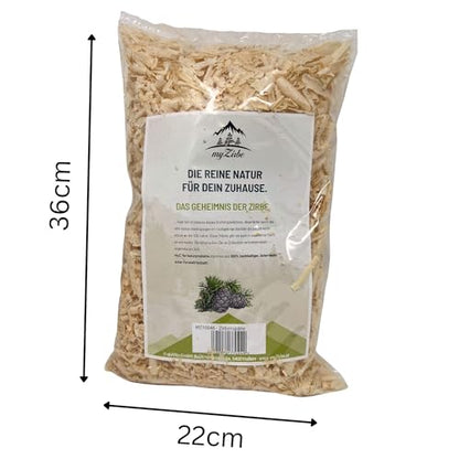Zirbenspäne, Zirbenflocken 7 Liter, Zirbenkissen Füllung aus Zirbenholz zum Nachfüllen