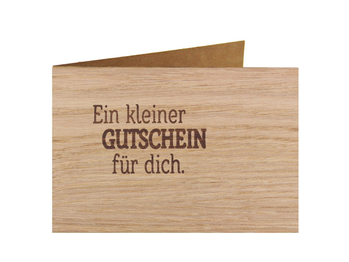 Holzgrußkarte - Spruchkarte - 100% handmade in Österreich - Postkarte Glückwunschkarte Geschenkkarte Grußkarte Klappkarte Karte Einladung