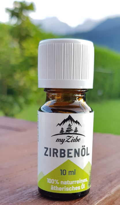Zirbenöl 100% naturrein – Ätherisches Zirbelkiefer Öl für Raumduft, Diffuser & Sauna – Intensiver Alpenduft – Hochwertiges Zirben Duftöl