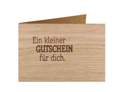 Holzgrußkarte - Spruchkarte - 100% handmade in Österreich - Postkarte Glückwunschkarte Geschenkkarte Grußkarte Klappkarte Karte Einladung