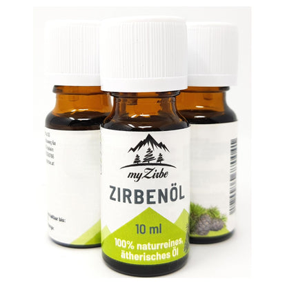 Zirbenöl 100% naturrein – Ätherisches Zirbelkiefer Öl für Raumduft, Diffuser & Sauna – Intensiver Alpenduft – Hochwertiges Zirben Duftöl