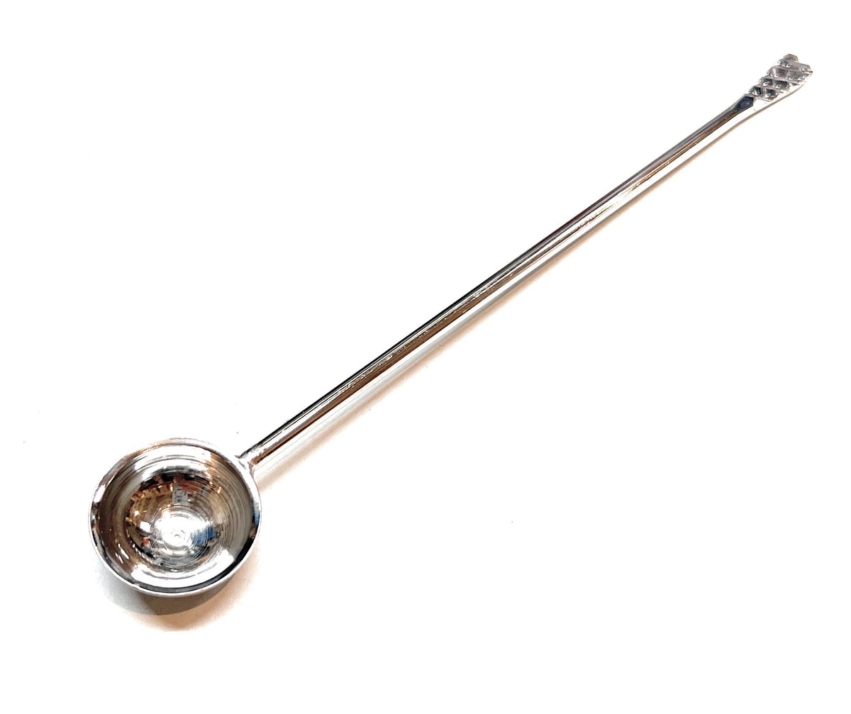 Weihrauch Löffel Silber Nickel mit langem Griff 17,5 cm Räucherlöffel