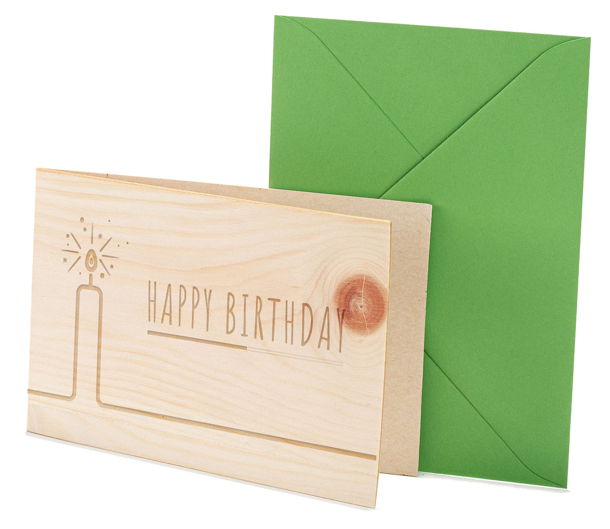 Geburtstagskarte aus Holz - Happy Birthday - 100% handmade in Österreich - Postkarte, Geschenkkarte, Grußkarte, Klappkarte, Karte, Einladung
