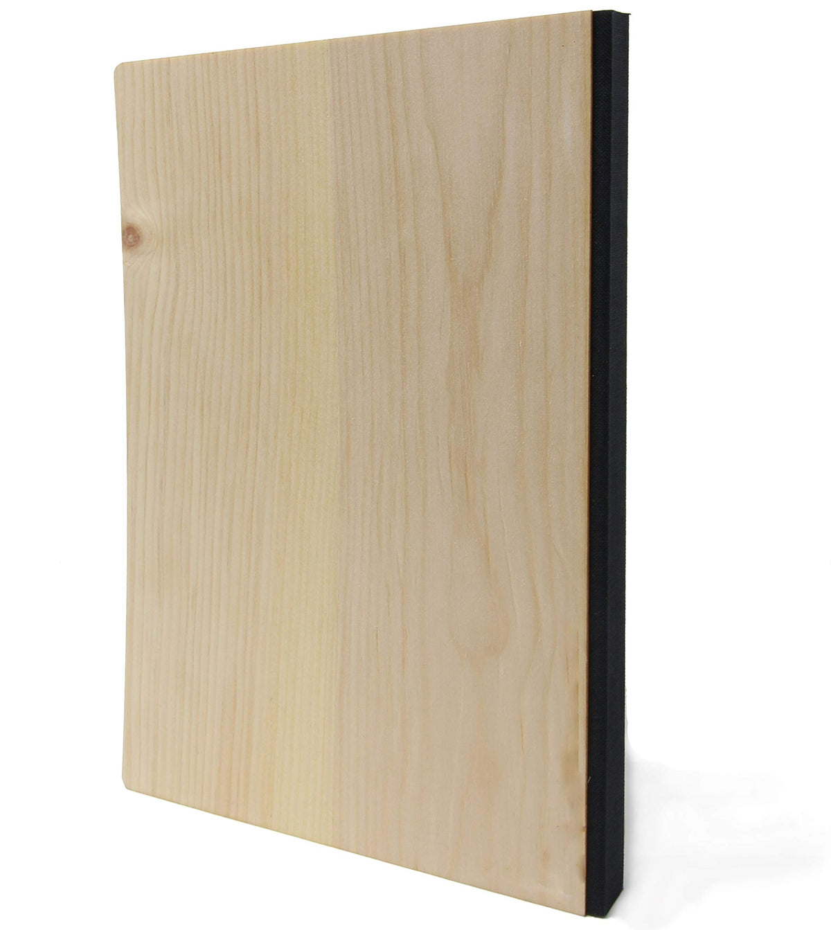 Notizbuch mit Holz Cover in A5 - MEINE NOTIZEN - Echtholz Notebook zum Reinschreiben Zirbenholz Holzeinband 192 blanko Seiten 90g