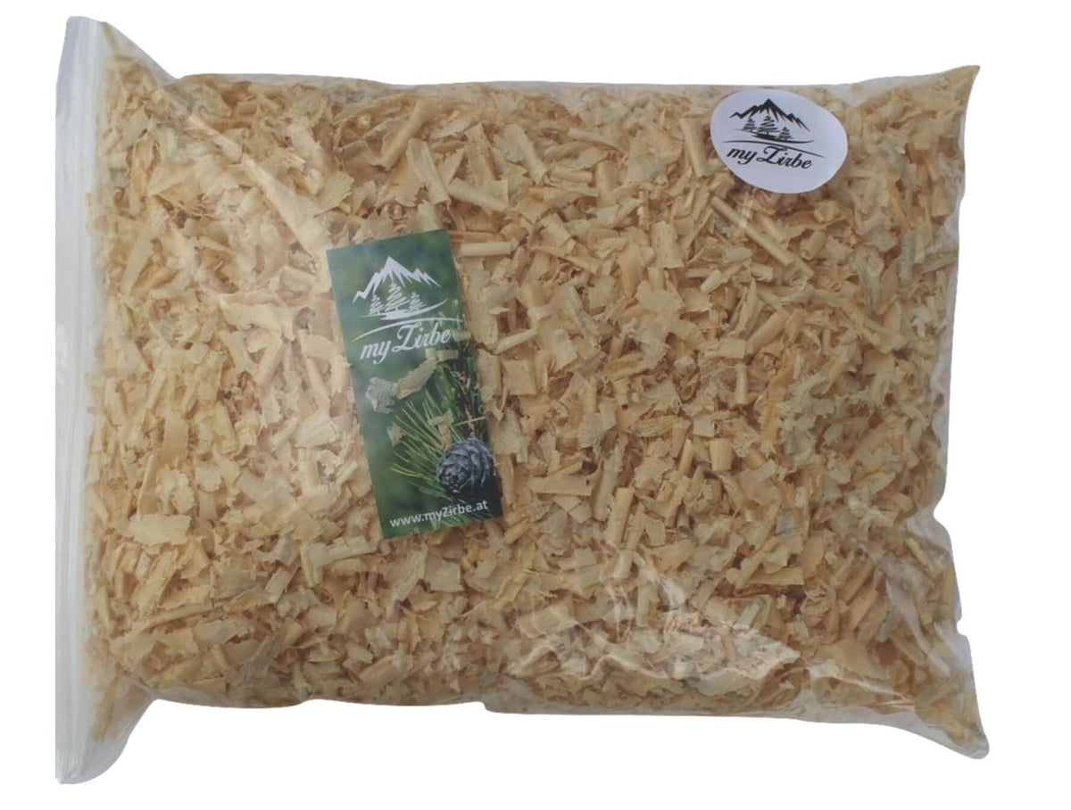 Zirbenspäne, Zirbenflocken 12 Liter, Zirbenkissen Füllung aus Zirbenholz zum Nachfüllen