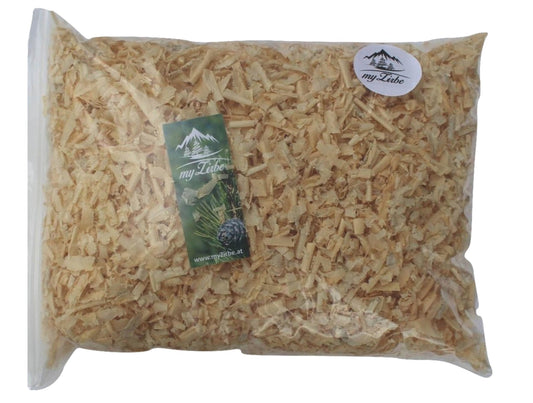 Zirbenspäne, Zirbenflocken 12 Liter, Zirbenkissen Füllung aus Zirbenholz zum Nachfüllen