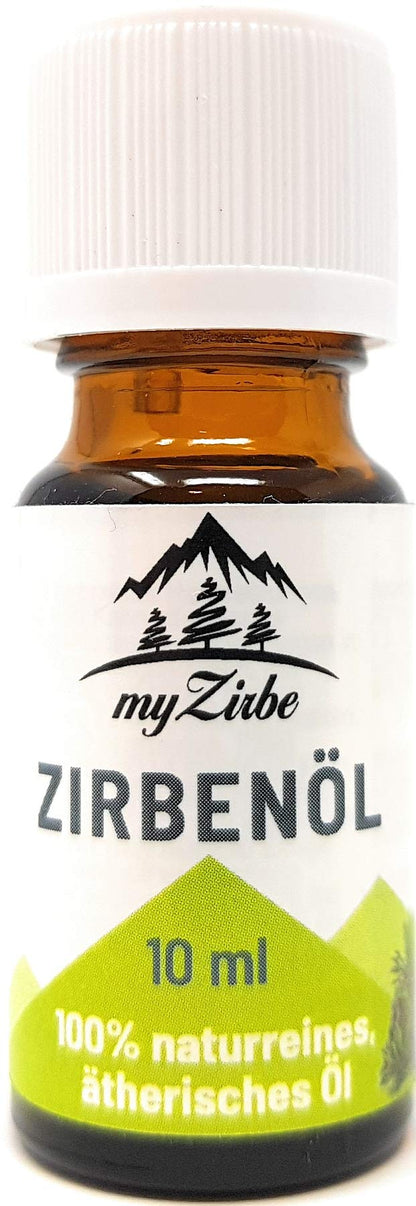 Zirben Duftset mit Zirbeholz Schale naturbelassen, Zirbenspäne aus Zirbenholz und 10ml Zirbenöl