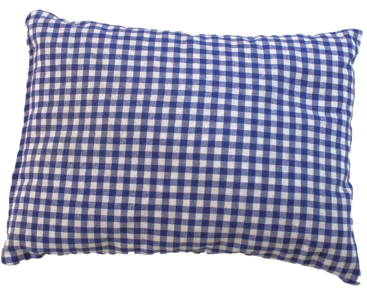Zirbenkissen blau kariert befüllt mit Zirbenflocken aus Zirbenholz 30x20 cm (Karo)