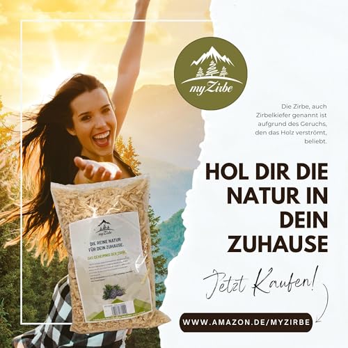 Zirbenspäne, Zirbenflocken 7 Liter, Zirbenkissen Füllung aus Zirbenholz zum Nachfüllen