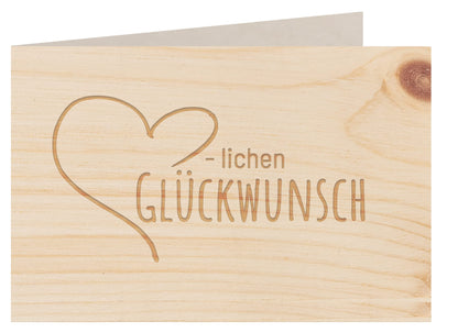 Holzgrußkarte - Geburtstagskarte - 100% handmade in Österreich - Postkarte Glückwunschkarte Geschenkkarte Grußkarte Klappkarte Karte Einladung