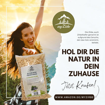 Zirbenspäne, Zirbenflocken 7 Liter, Zirbenkissen Füllung aus Zirbenholz zum Nachfüllen